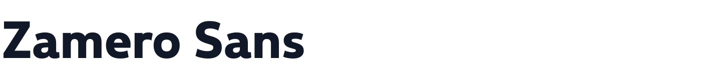 Zamero Sans — ZameroSans-Bold.ttf