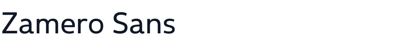 Zamero Sans — ZameroSans-Light.otf