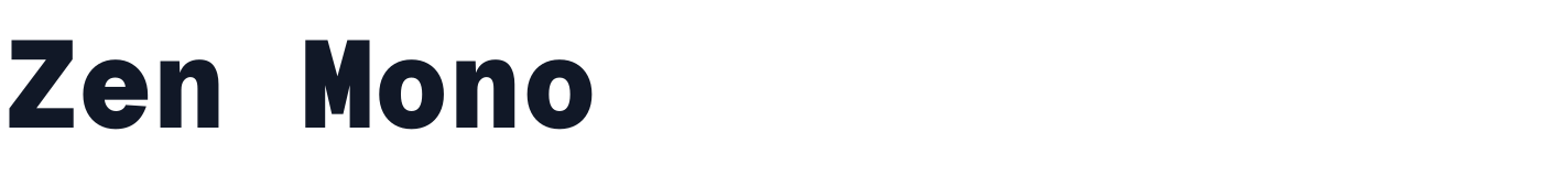 Zen Mono — ZenMono-Black.ttf