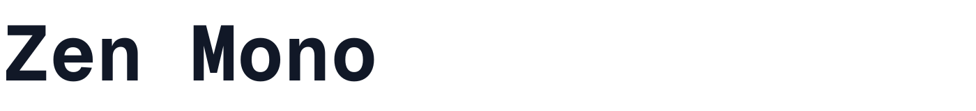 Zen Mono — ZenMono-Bold.ttf