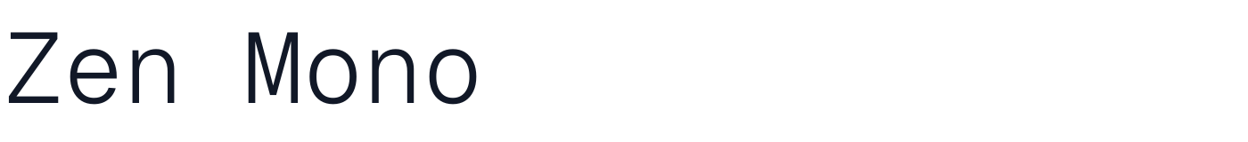 Zen Mono — ZenMono-Light.ttf