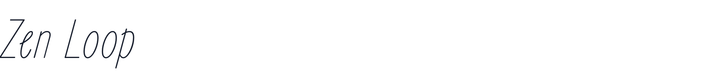 Zen Loop — ZenLoop-Italic.ttf