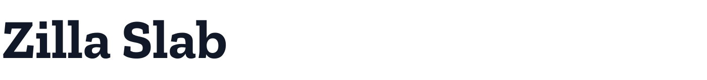 Zilla Slab — ZillaSlab-Bold.ttf