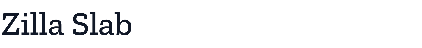 Zilla Slab — ZillaSlab-Medium.ttf