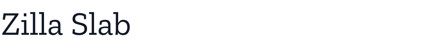 Zilla Slab — ZillaSlab-Regular.ttf
