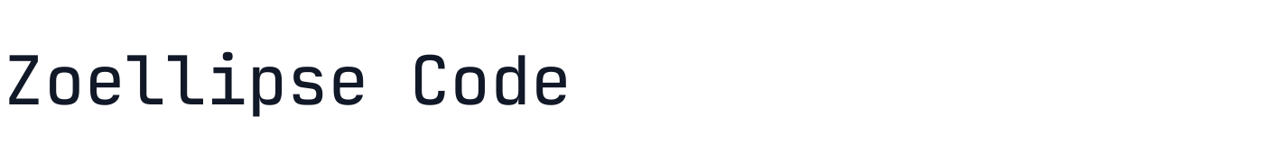 Zoellipse Code — ZoellipseCode[wght].ttf