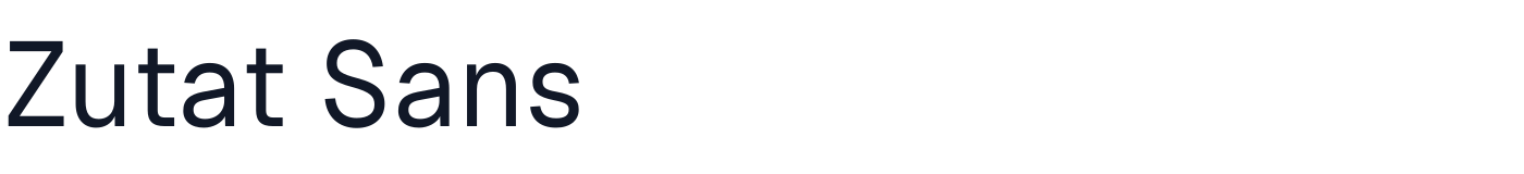 Zutat Sans — ZutatSans-Regular.otf