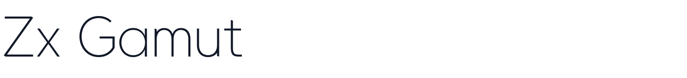 Zx Gamut — ZxGamut-ExtraLight.otf