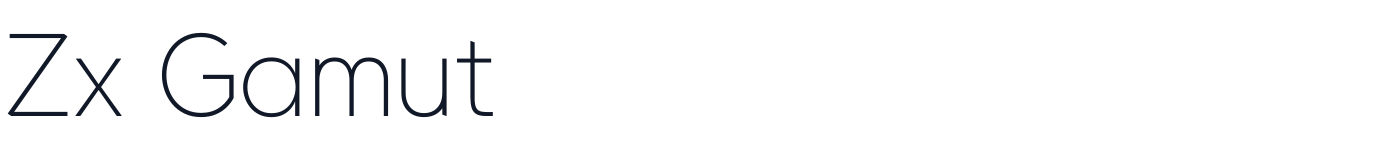 Zx Gamut — ZxGamut-ExtraLight.ttf
