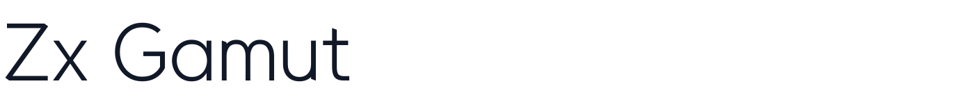 Zx Gamut — ZxGamut-Light.ttf