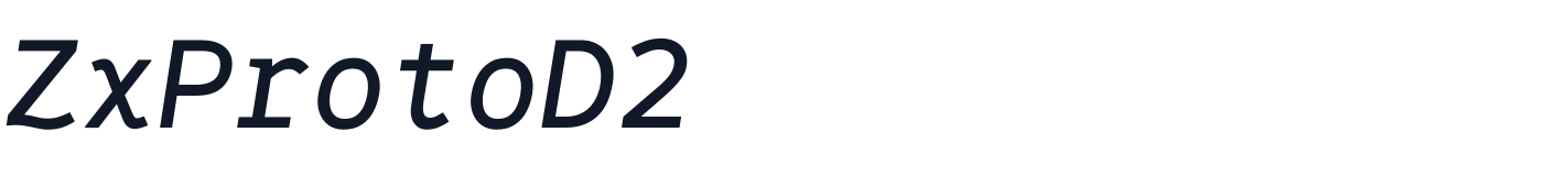 ZxProtoD2 — ZxProtoD2-NL-Italic.ttf